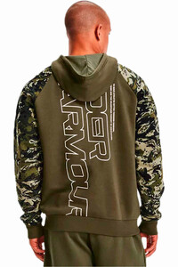 Under Armour sudaderas deportivas hombre UA RIVAL FLC CAMO SCRIPT FZ vista trasera