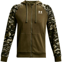 Under Armour sudaderas deportivas hombre UA RIVAL FLC CAMO SCRIPT FZ vista detalle