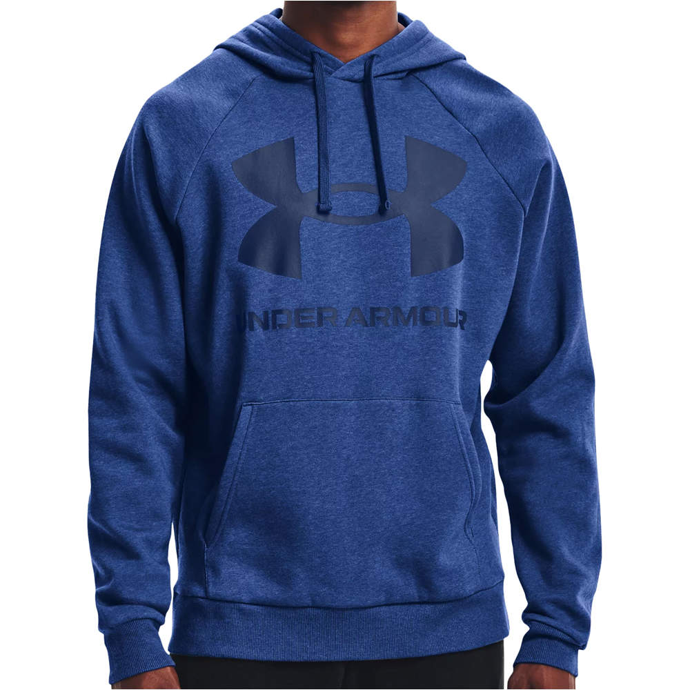 Under Armour sudaderas deportivas hombre UA Rival Fleece Big Logo HD vista frontal