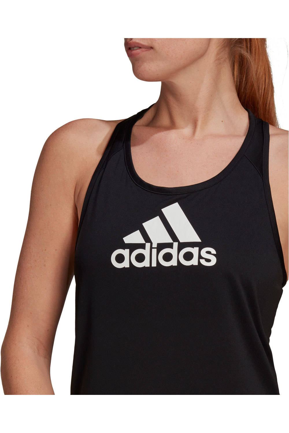 adidas camiseta tirantes fitness mujer AEROREADY Designed 2 Move Logo Sport (de tirantes) vista detalle