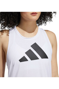 adidas camiseta tirantes fitness mujer WTR 3BARLOGO TK vista detalle