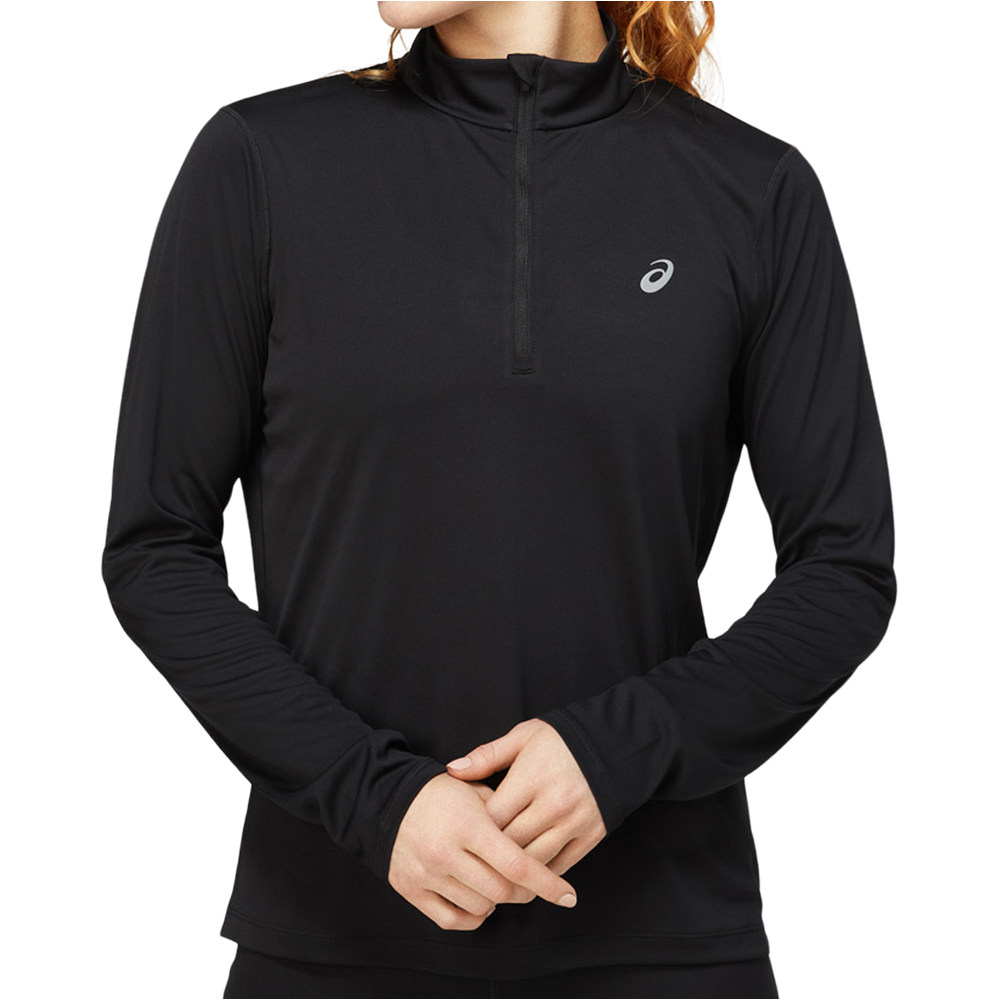 Asics camiseta técnica manga larga mujer CORE LS 1/2 ZIP TOP 06