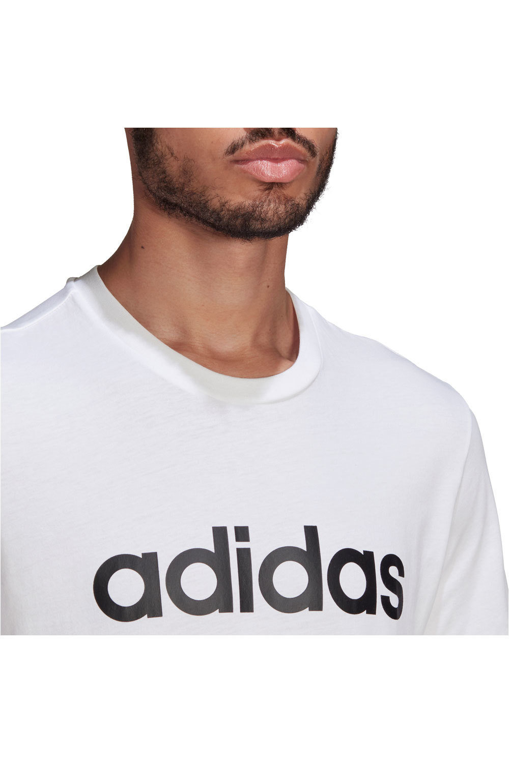 adidas camiseta manga corta hombre Essentials Embroidered Linear Logo 03