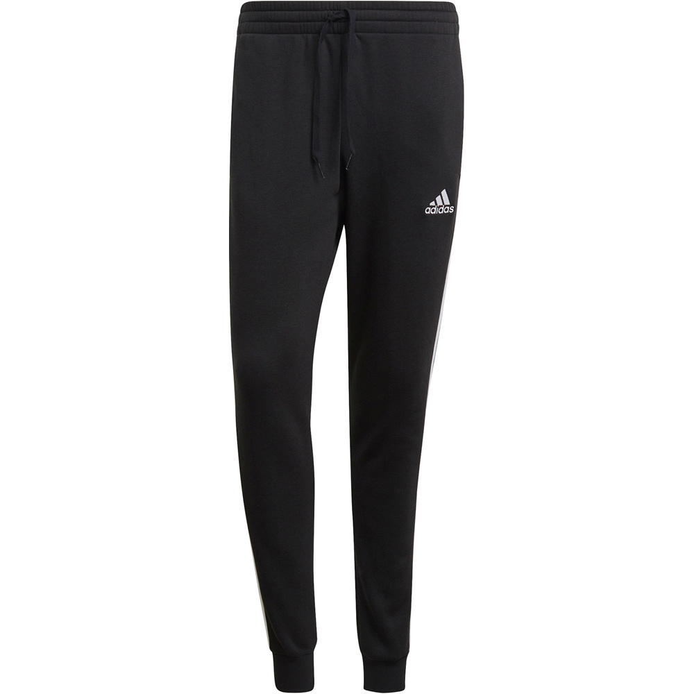 adidas pantalón hombre Essentials Fleece Fitted 3 bandas vista frontal