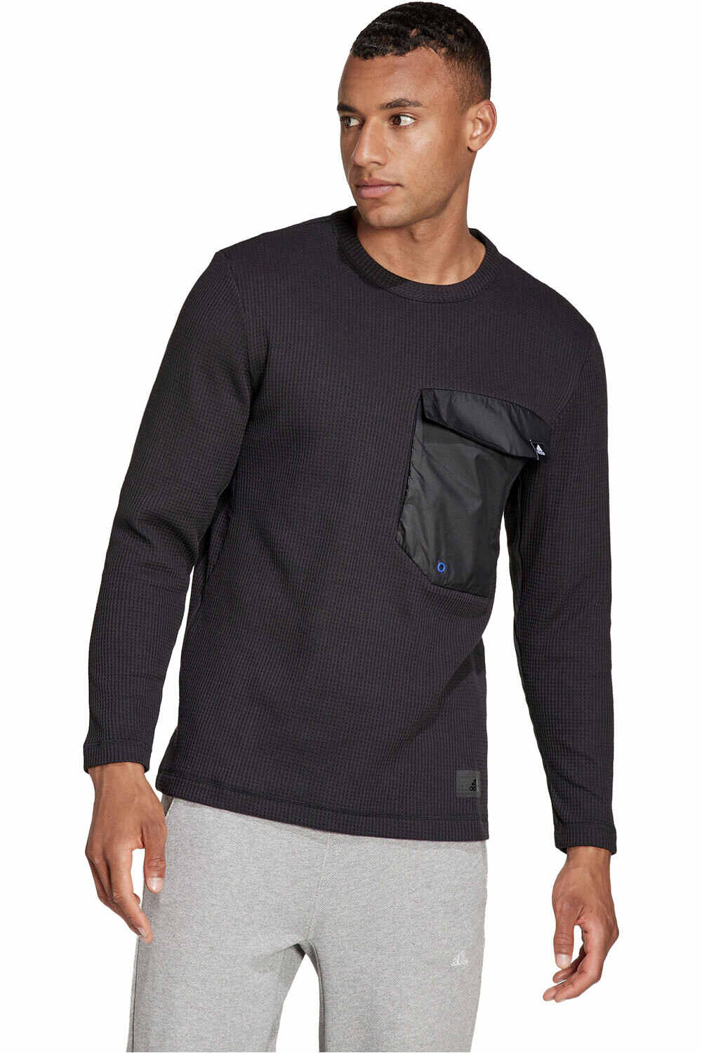 adidas sudadera hombre M Pocket Crew vista frontal