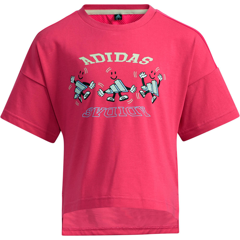 adidas camiseta junior niña LG COT TEE vista frontal