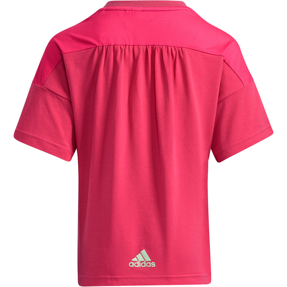 adidas camiseta junior niña LG COT TEE vista trasera