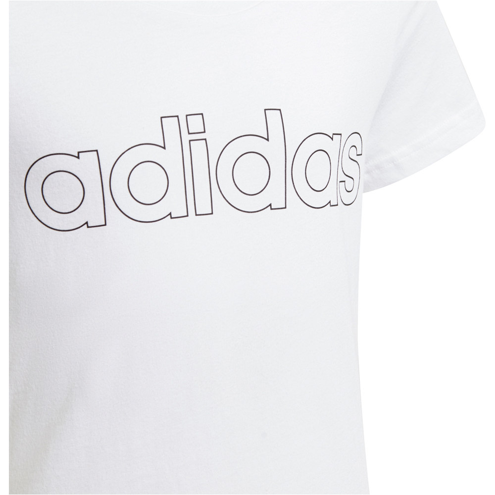 adidas camiseta manga corta niña Essentials vista detalle