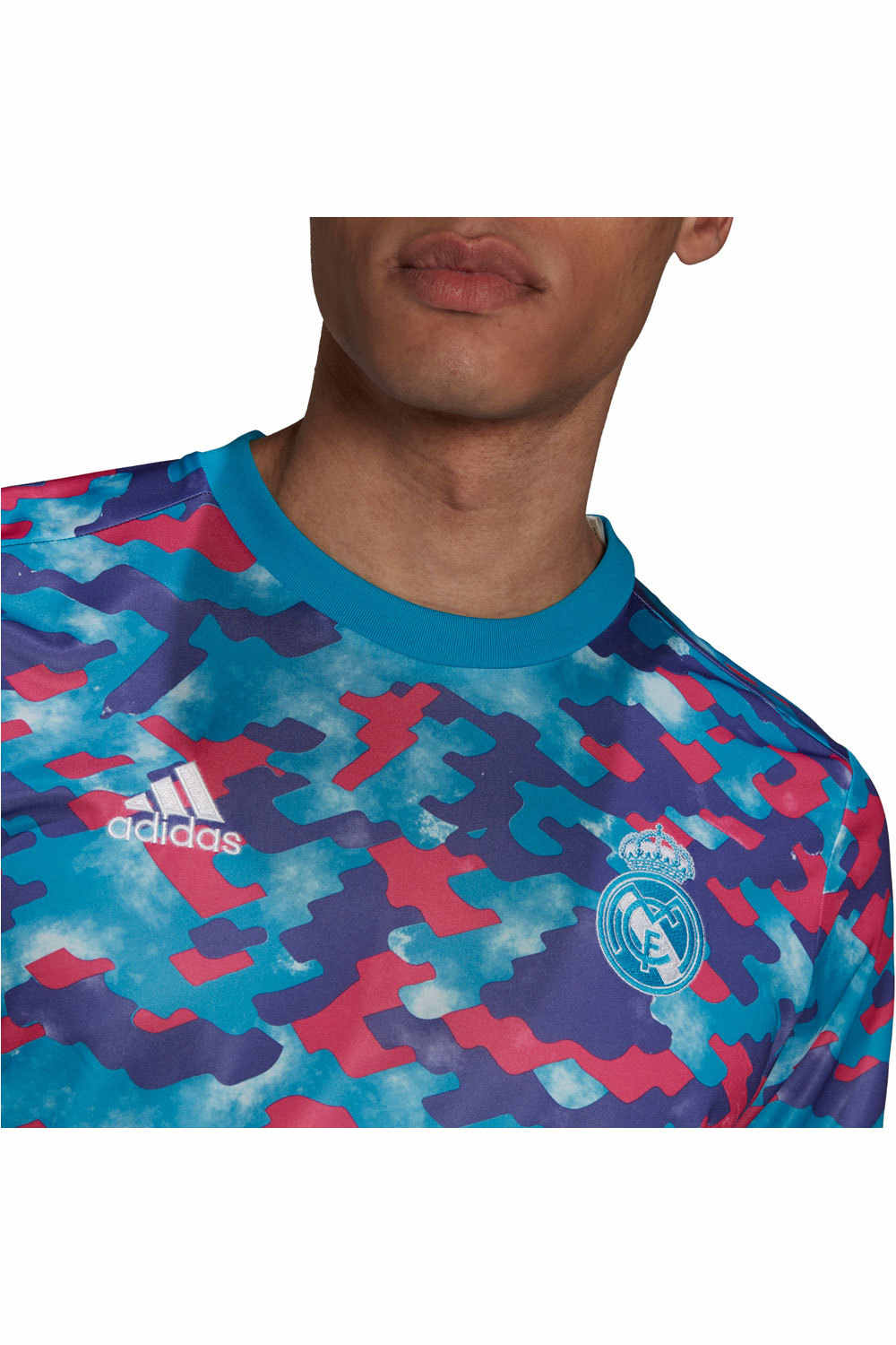 adidas camiseta de fútbol oficiales R.MADRID 22 PRESHI vista detalle