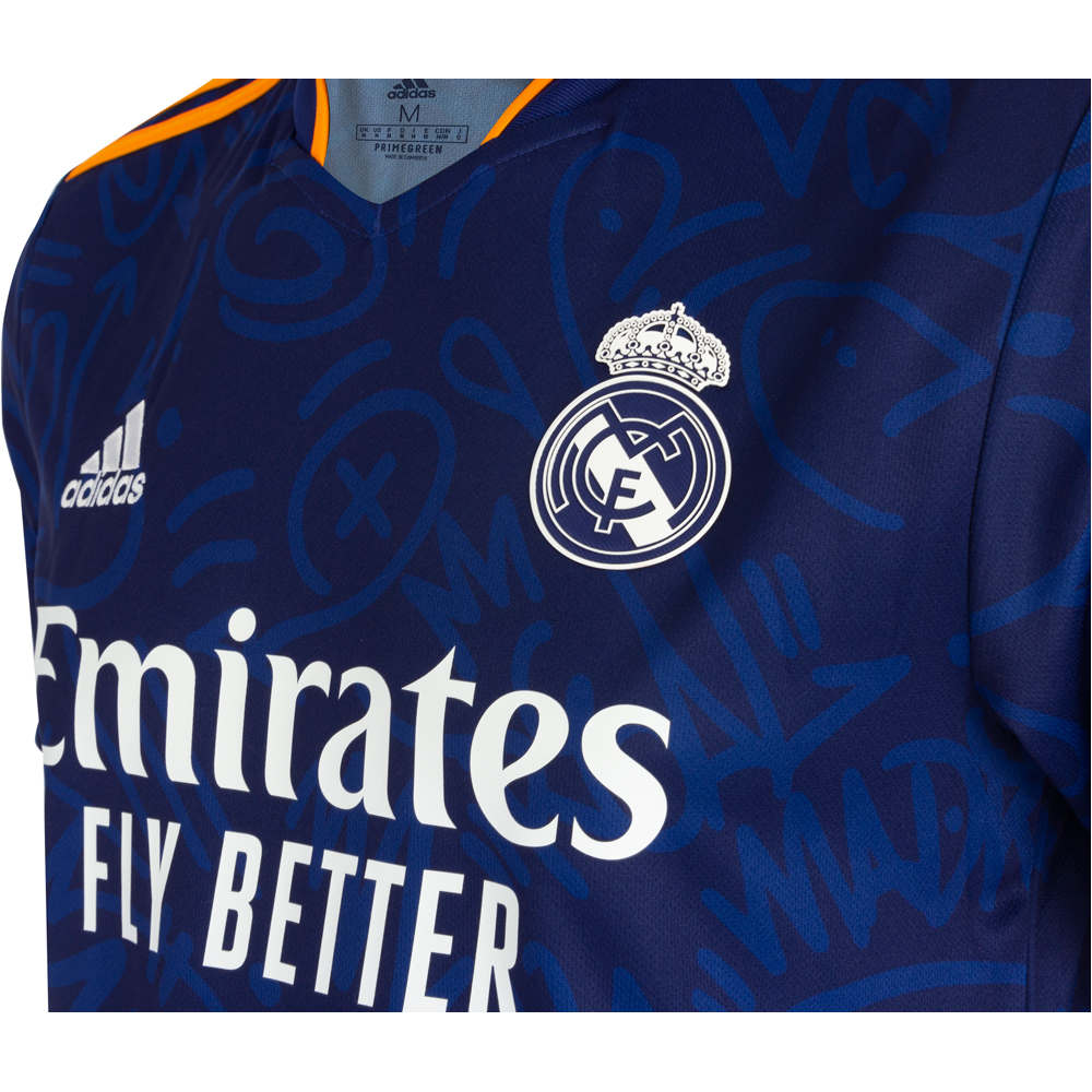 adidas camiseta de fútbol oficiales R.MADRID 22 A JSY MN vista detalle