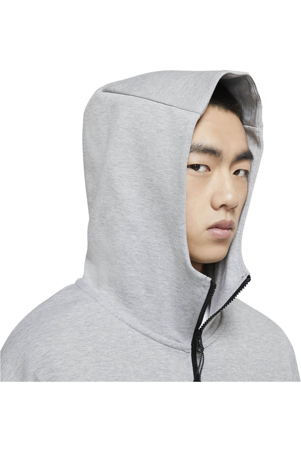 Nike sudadera hombre NSW TCH FLC HOODIE FZ WR vista detalle