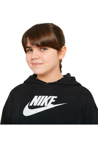 Nike sudadera niña G NSW CLUB FT CROP HOODIE HBR 03