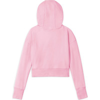 Nike sudadera niña G NSW CLUB FT CROP HOODIE HBR vista trasera