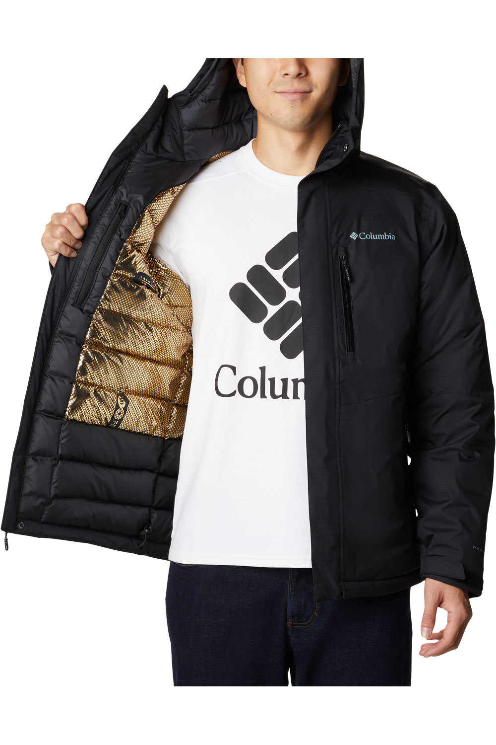 Columbia chaqueta impermeable insulada hombre Oak Harbor Insulated Jacket vista trasera