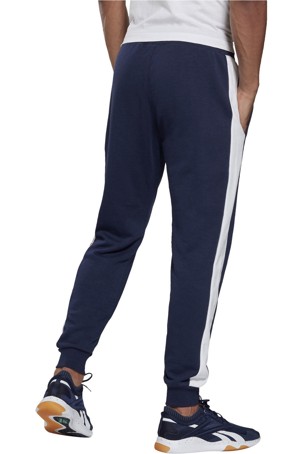 Reebok pantalon fitness hombre TE LL GRAPHIC JOGGER vista trasera