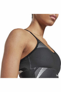 Reebok sujetadores deportivos MYT AOP Tri-Back Bra vista detalle