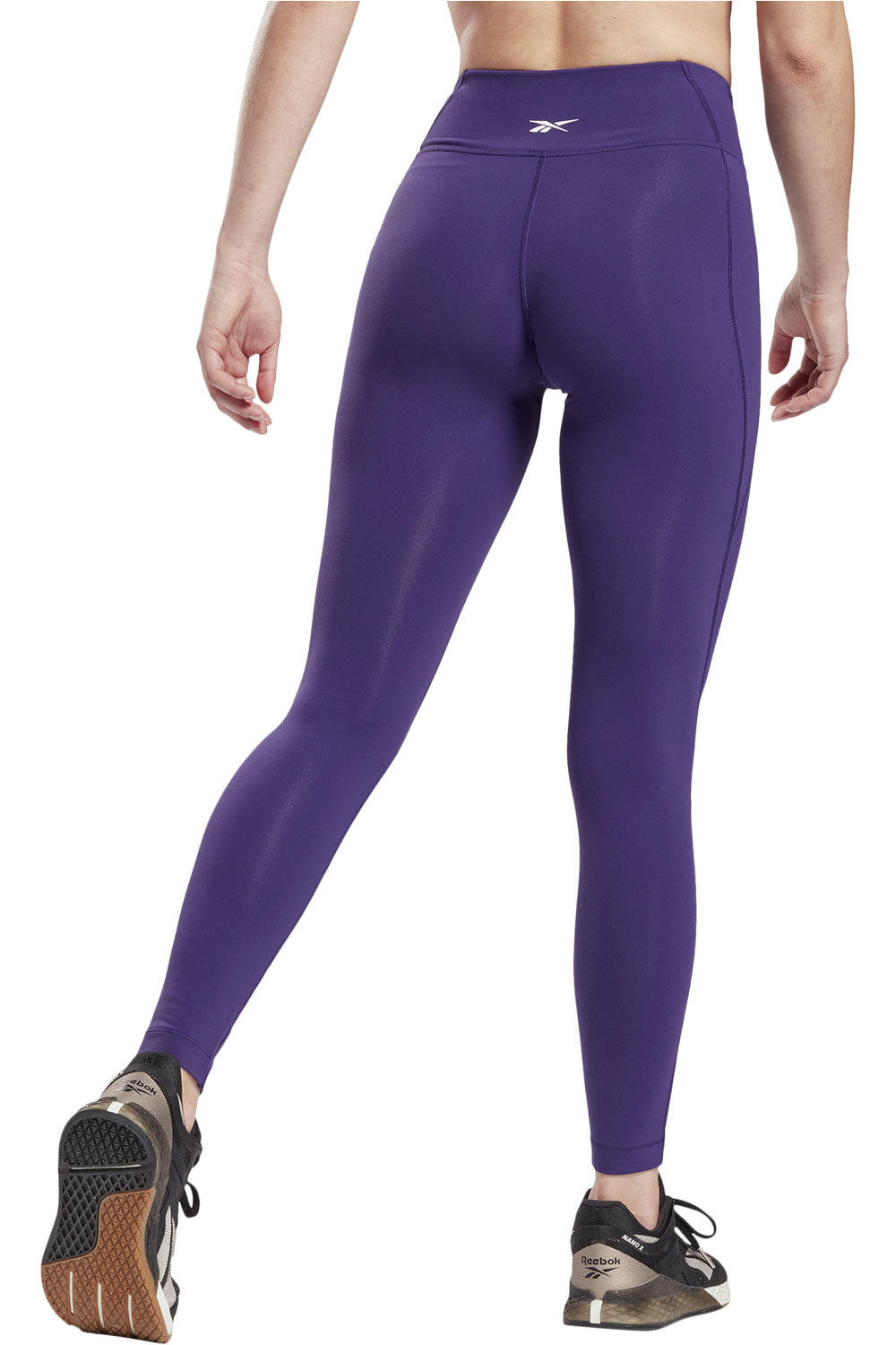 Reebok pantalones y mallas largas fitness mujer TS LUX TIGHT VECTOR GR vista trasera