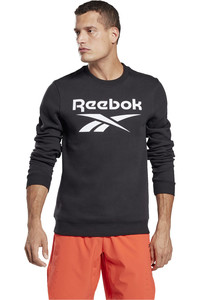 Reebok sudaderas deportivas hombre RI FLC BL CREW vista frontal