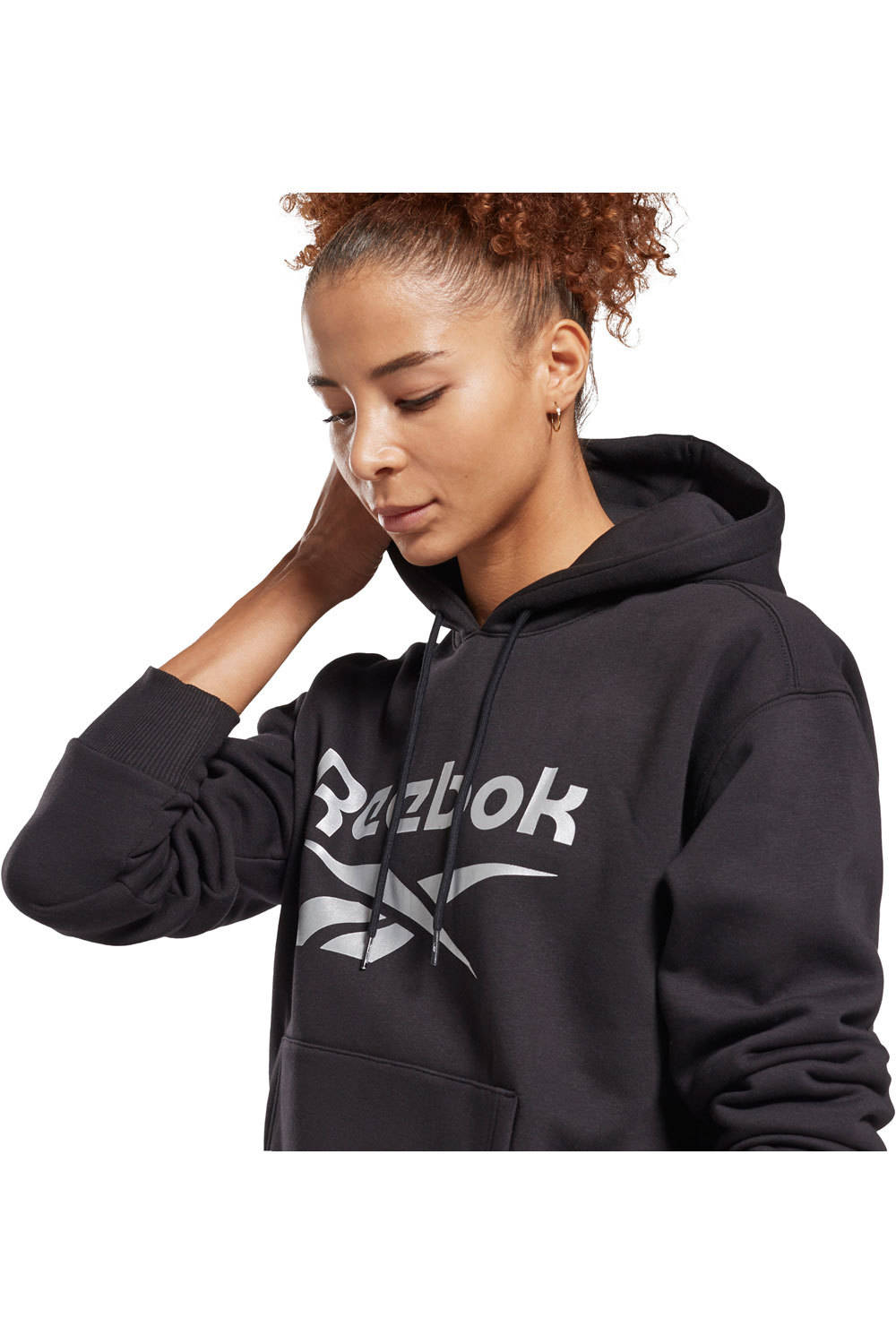 Reebok sudaderas deportivas mujer RI BL Fleece Hoody vista detalle