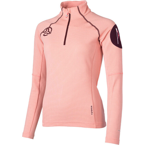 Ternua Agile Hybrid rosa forros polares montaña mujer