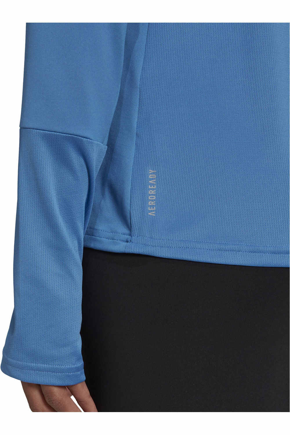 adidas camiseta técnica manga larga mujer OTR 1/2 ZIP W vista detalle