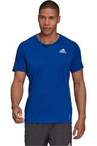 adidas camiseta técnica manga corta hombre ADI RUNNER TEE vista frontal