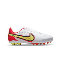 Nike botas de futbol niño cesped artificial JR TIEMPO LEGEND 9 ACADEMY AG BLRO lateral exterior