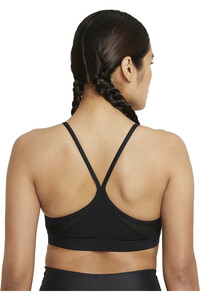 Nike sujetadores deportivos W NK INDY V-NECK BRA vista trasera