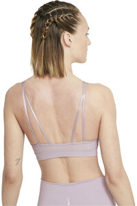 Nike Sujetador Yoga W NY DF INDY STRAPPY BRA vista trasera