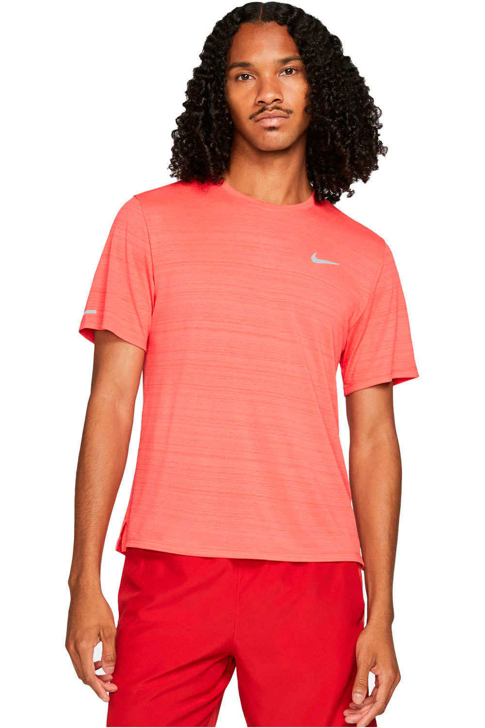 Nike camiseta técnica manga corta hombre M NK DF MILER TOP SS vista frontal