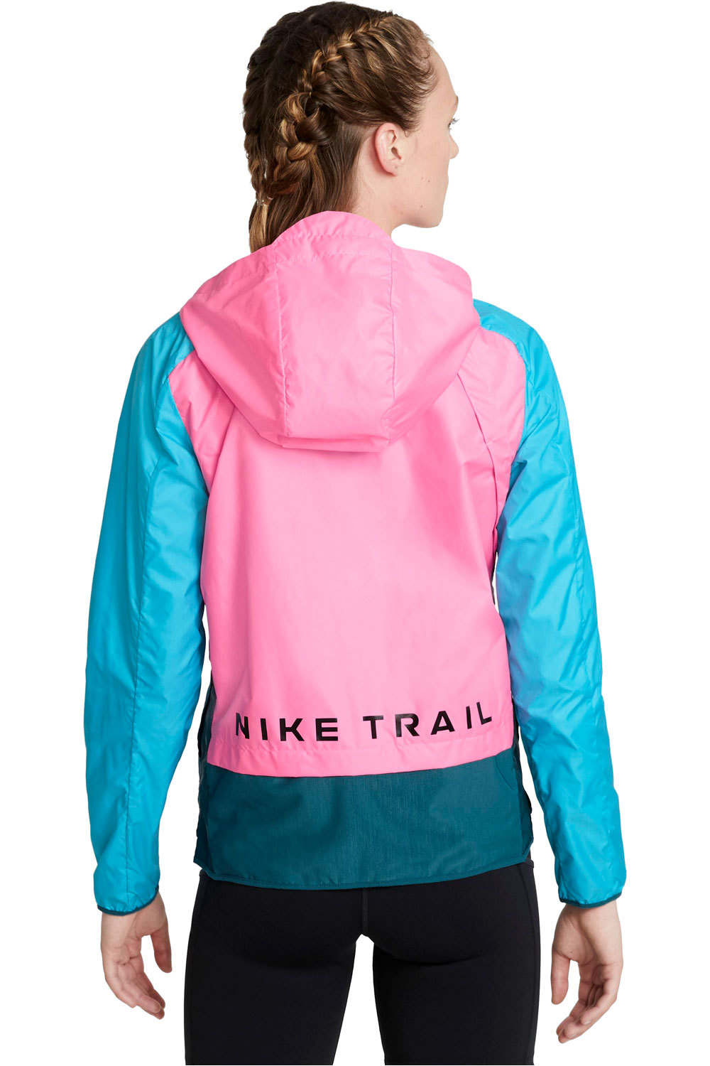 Nike CHAQUETA TRAIL RUNNING MUJER W NK SF TRAIL JKT vista trasera