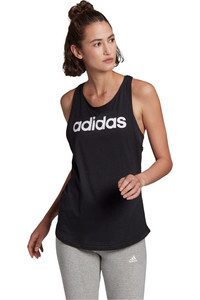 adidas camiseta tirantes mujer LOUNGEWEAR Essentials Loose Logo vista frontal