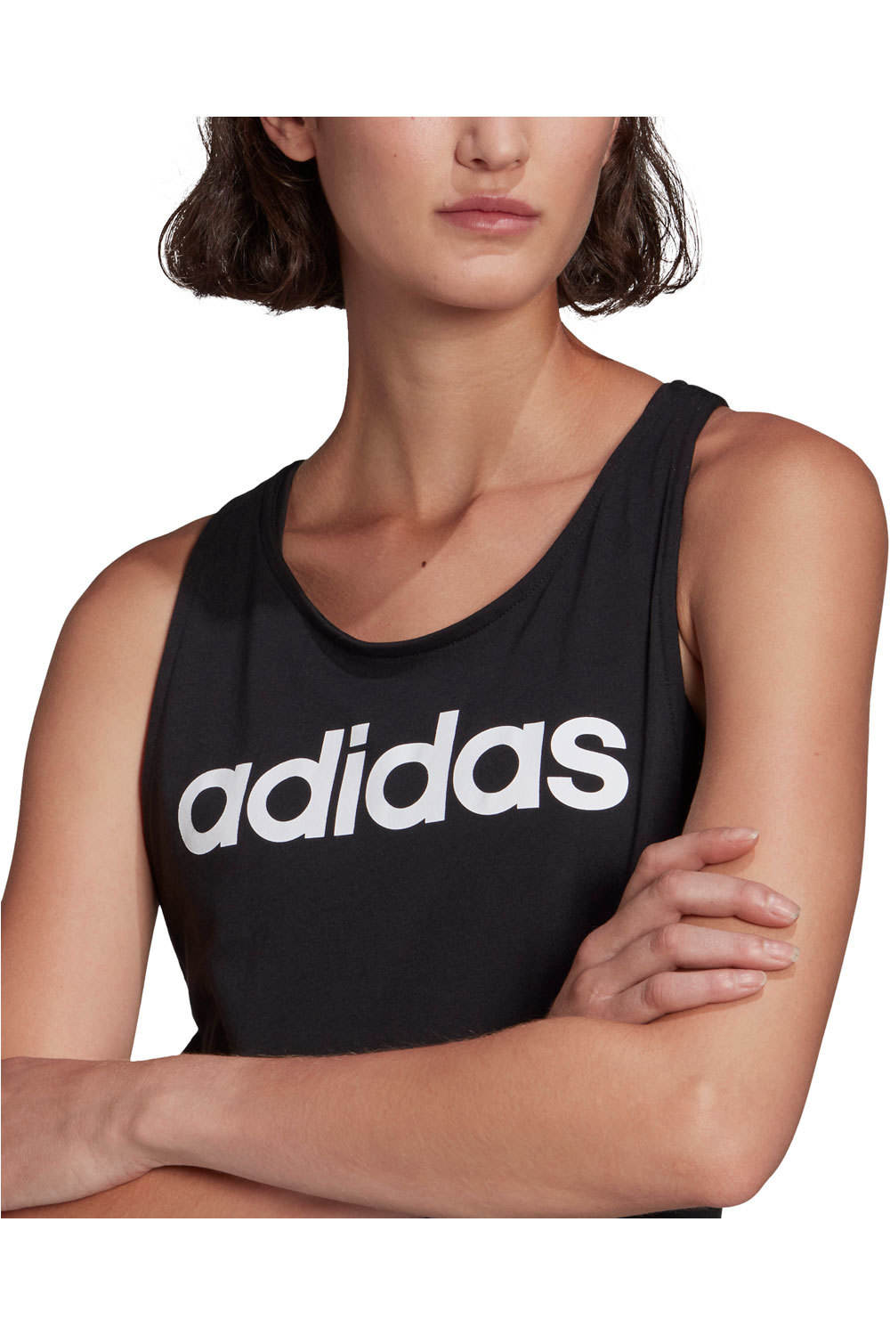 adidas camiseta tirantes mujer LOUNGEWEAR Essentials Loose Logo vista detalle