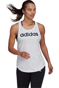 adidas camiseta tirantes mujer LOUNGEWEAR Essentials Loose Logo vista frontal