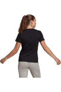 adidas camiseta manga corta mujer LOUNGEWEAR Essentials Logo vista trasera