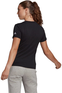 adidas camiseta manga corta mujer LOUNGEWEAR Essentials Slim Logo vista trasera