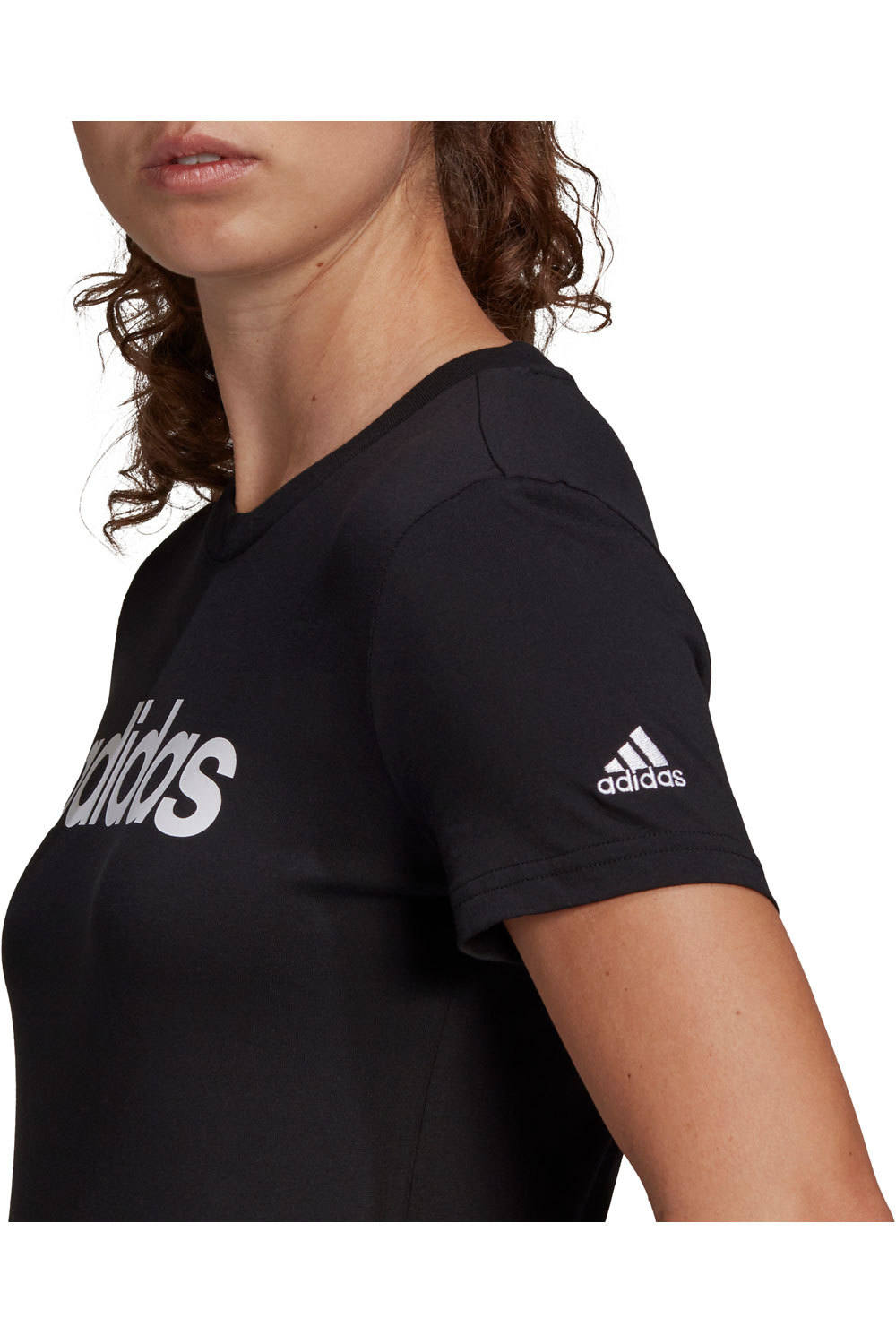 adidas camiseta manga corta mujer LOUNGEWEAR Essentials Slim Logo 03