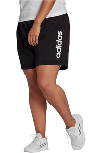 adidas pantalón corto deporte mujer Essentials Slim Logo (Tallas grandes) vista frontal