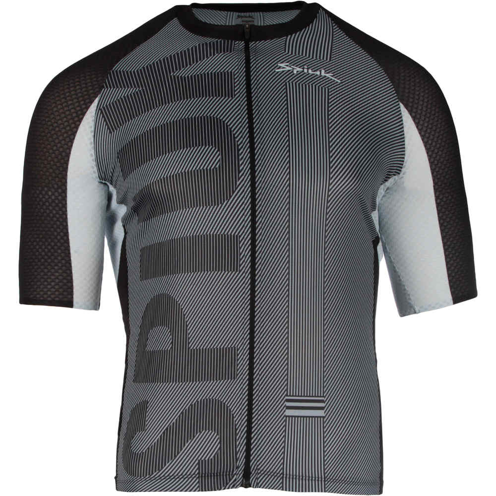 Spiuk maillot manga corta hombre MAILLOT M/C FS BRAVO HOMBRE GRIS vista frontal