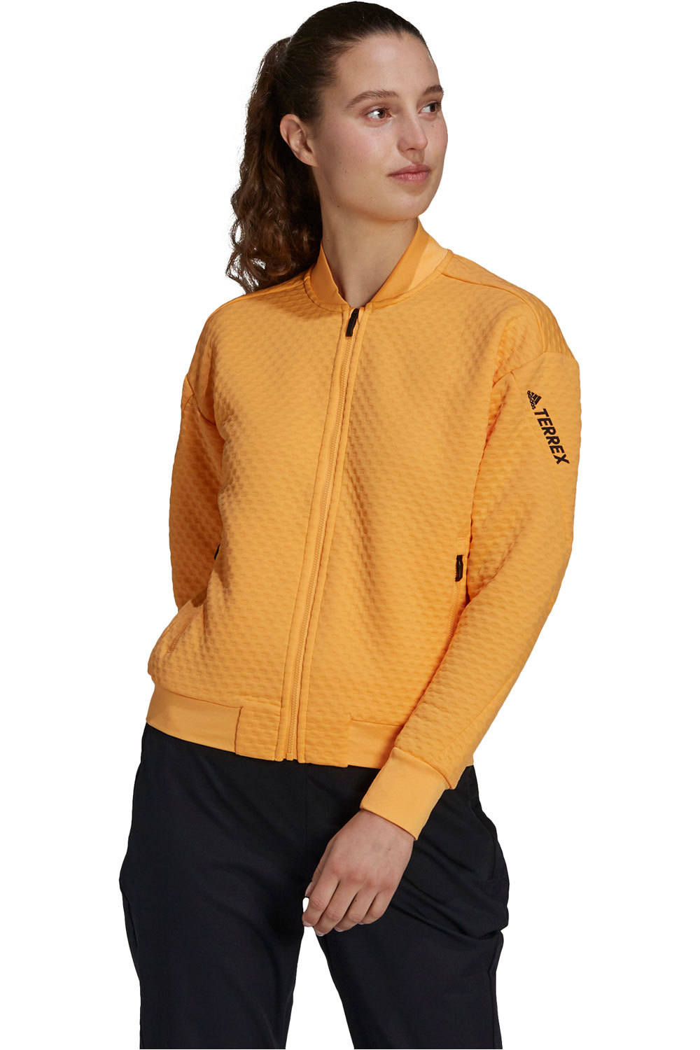 adidas forro polar mujer W Hike Fleece vista frontal