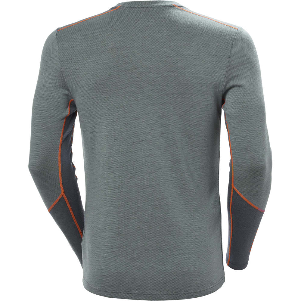 Helly Hansen camiseta térmica manga larga hombre LIFA MERINO MIDWEIGHT CREW vista trasera