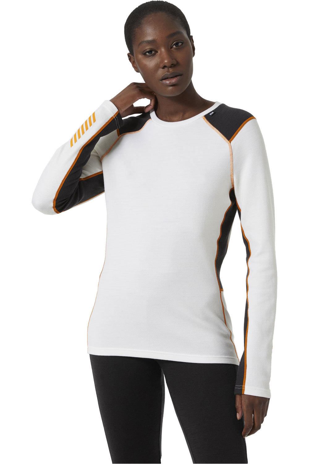 Lifa merino midweight crew camiseta térmica manga larga mujer Blanco (XL)