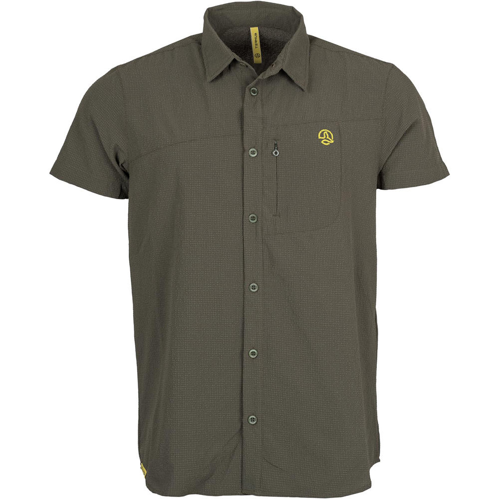 Ternua camisa montaña manga corta hombre CAMISA HINGAR vista frontal