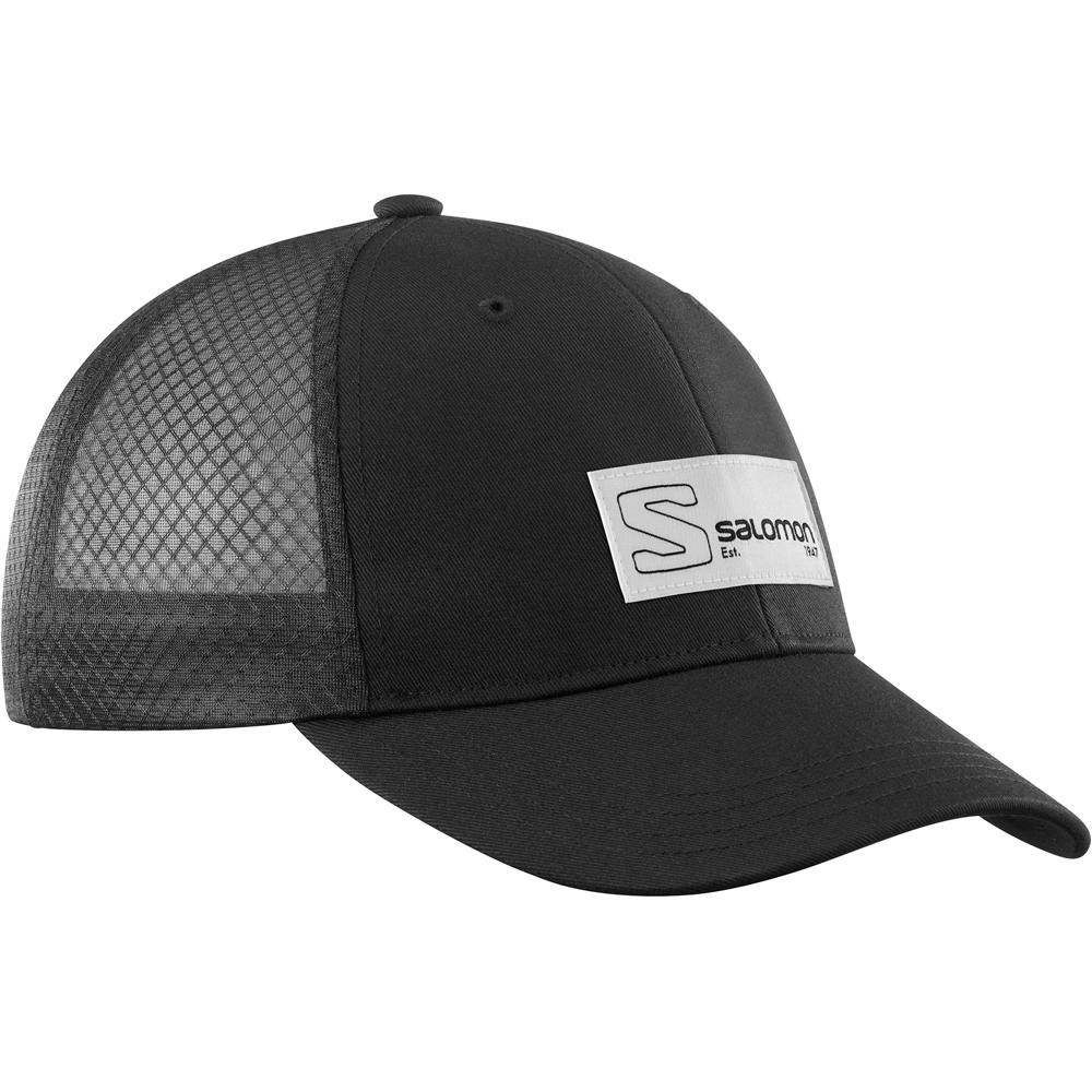 Salomon gorros montaña TRUCKER CURVED CAP vista frontal