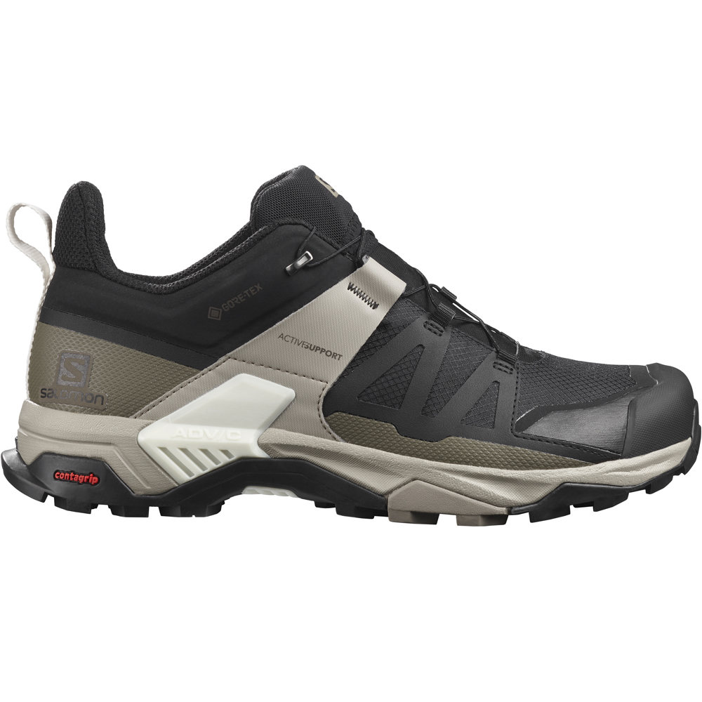 X ultra 4 gore-tex zapatilla trekking hombre Negro (43 1/3)