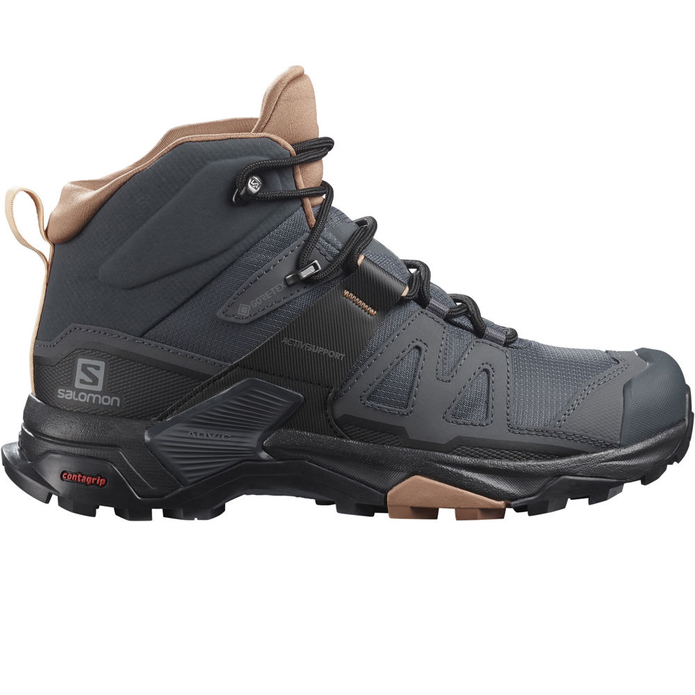 Salomon X ULTRA 4 MID GTX negro marrón Botas trekking mujer