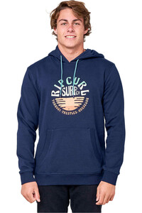 Rip Curl sudadera hombre DOWN THE LINE HOODED POP OVER vista frontal