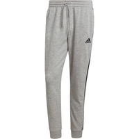 adidas pantalón hombre Essentials Fleece Tapered Cuff 3 bandas vista frontal