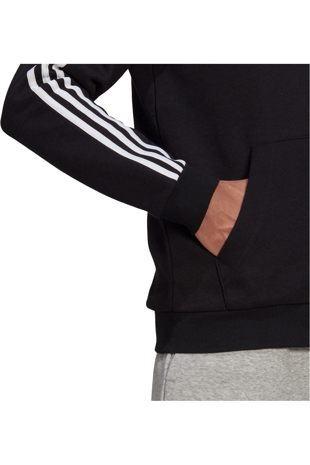 adidas sudadera hombre Essentials Fleece 3 bandas con capucha 03