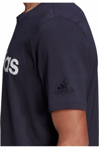 adidas camiseta manga corta hombre Essentials Embroidered Linear Logo 03